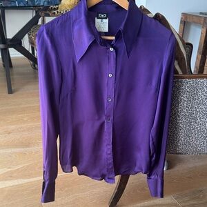 D&G Rich Purple Satin Shirt